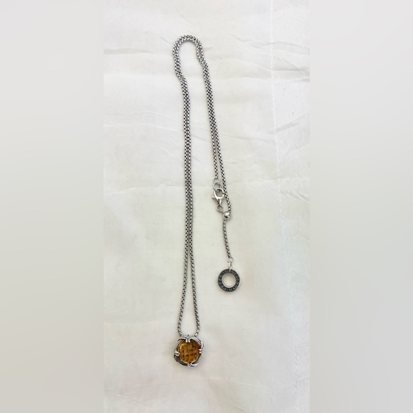 Designer Sterling Silver Citrine Necklace from Peter Thomas Roth - Picture 9 of 15